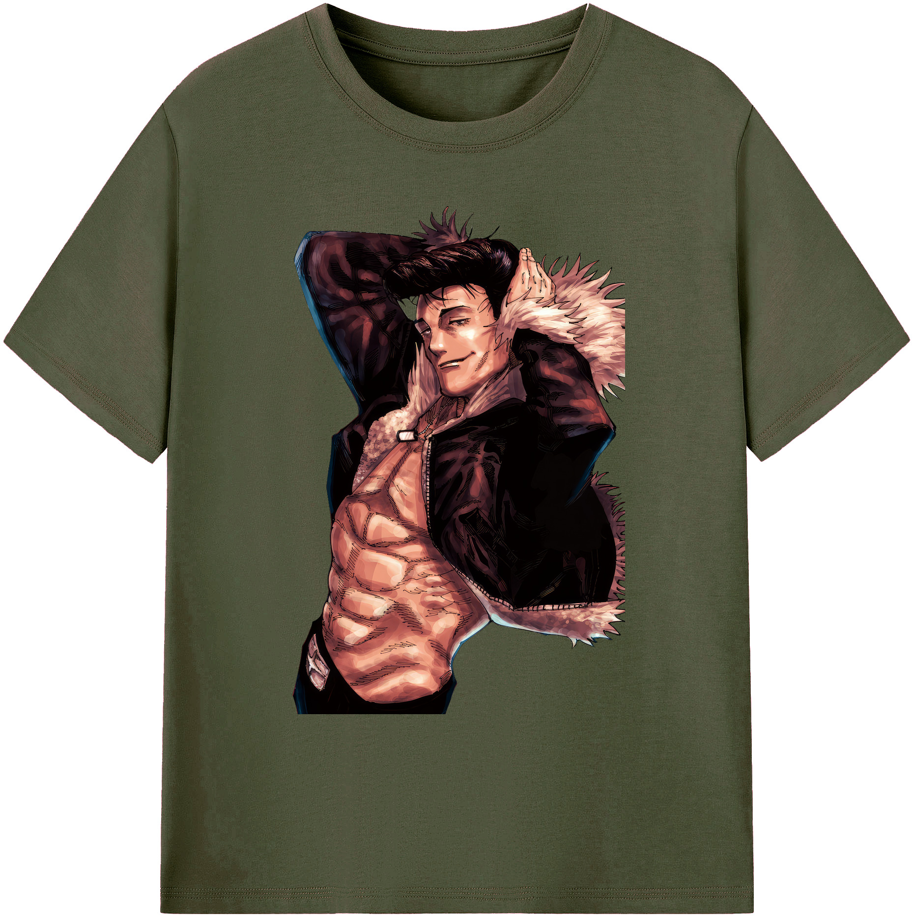 （画像用） 呪術廻戦 Jujutsu Kaisen 綿100％ メンズ半袖Tシャツ｜肌触りやわらか＆通気性